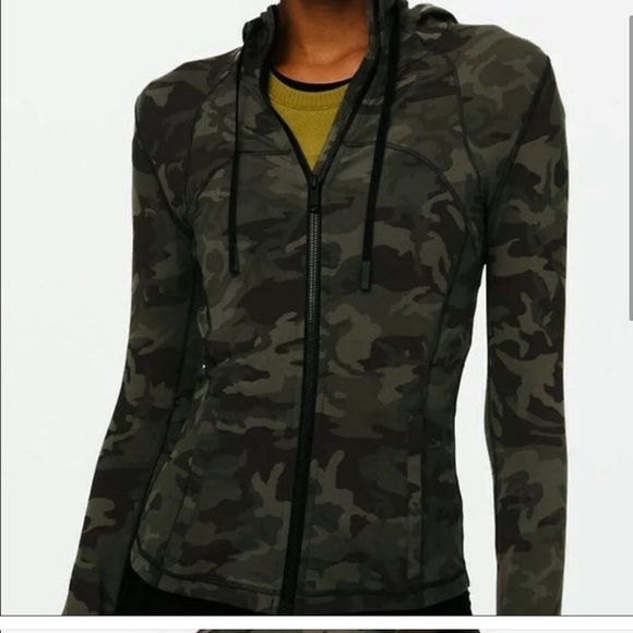 Lululemon Hooded Define Jacket Incognito Camo Gator Green ICMI LW4BCJS - Picture 7 of 7